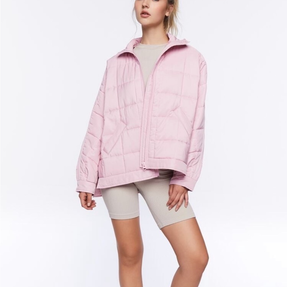 Forever 21 quilted puffer jacket